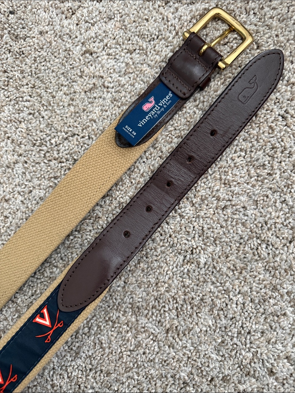Vineyard Vines UVA Virginia Belt - Picture 7 of 13